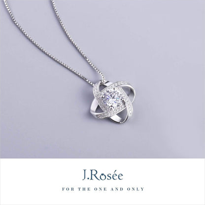 Swarovski Elements 925 Sterling Silver Pendent Necklace for Women Gift JRosee Jewelry