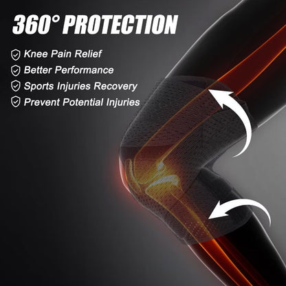 NEENCA Knee Brace for Knee Pain, Compression Knee Support with Air Mesh Fabric, Adjustable Knee Wrap with Side Stabilizers, Ultra-Soft Bandage for Sports, Running, Meniscus Tear, ACL, Arthritis Relief