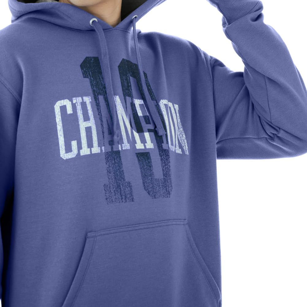 Champion mens Graphic Powerblend Fleece Hood Graphic Powerblend Fleece Hoodie