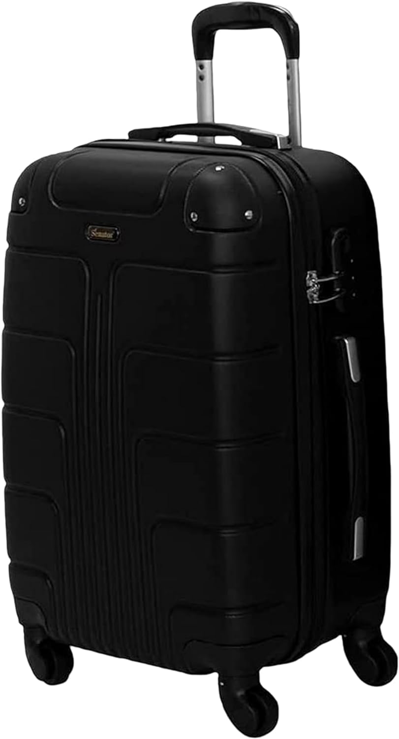 Senator Hardside Carry on Luggage 20 Inches Small Suitcase on Wheels for Unisex A1012 | Ultra Lightweight cabin size luggage Carry on with Spinner Wheels 4