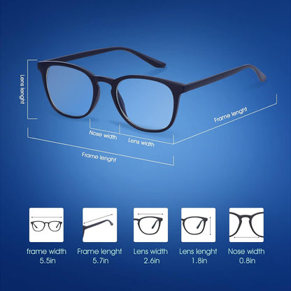 Gimdumasa Blue Light Filter Eyewear for Men Women Computer Gaming Anti Eye Fatigue Non Prescription Lens Blue Light Glasses