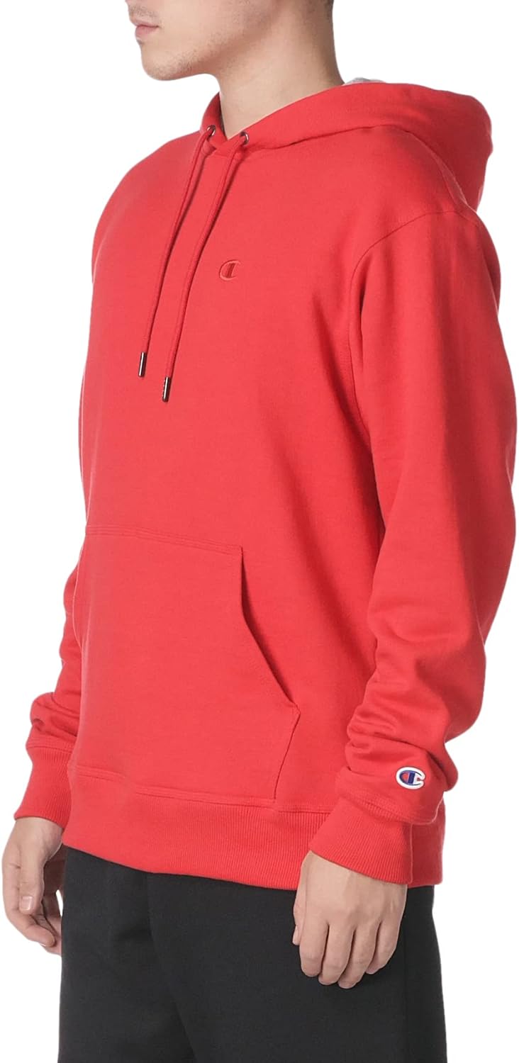 Champion mens Hoodie, Powerblend, Fleece Striped Sweatshirt for Men (Reg. Or Big & Tall) Hooded Sweatshirt