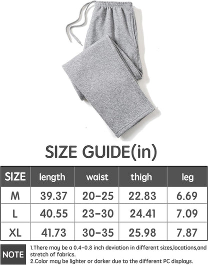 Men's Jogger Sweatpants,Long Jogger Sweatpants for Men,Lounge Pants with Zipper Pockets Athletic Pants Traning Track Pants