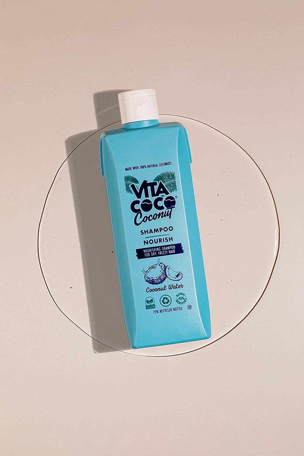 Vita Coco Nourish Shampoo and Conditioner Bundle (2x400ml) for dry and frizzy hair, protects and repairs the Hair with 100 Percent natural coconuts, suitable for all hair types