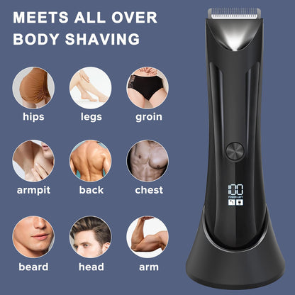 Portable Nose Hair Trimmer,Necomi® 4 in 1 Ear & Nose Hair Trimmer,with 360°Rotating Painless Dual Edge Blades,USB Rechargeable,Men Electric Nasal Eyebrow & Facial Hair Trimmer