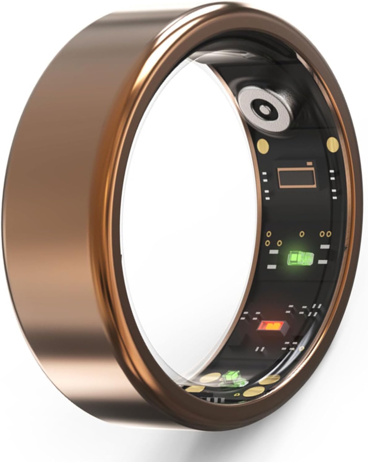 All-in-one Wearable Device, Multi-functional Smart Ring, Records Steps, Distance, Calories, Heart Rate And Other Data, Sleep Monitoring 8 Gold