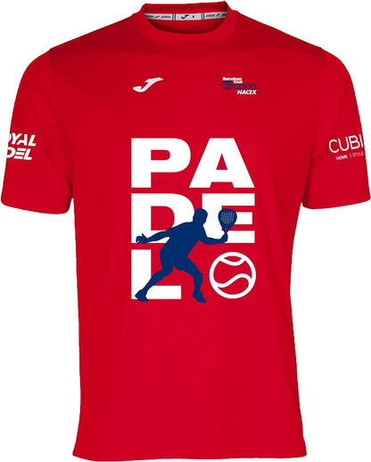 Barcelona Padel Tour - Vueling Cup Men's Technical Short Sleeve T-Shirt - Special Padel Print - Soft Touch and Quick Drying - Sportswear