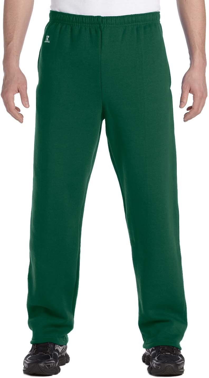 Russell Athletic Men's Dri-Power Open Bottom Sweatpants with Pockets