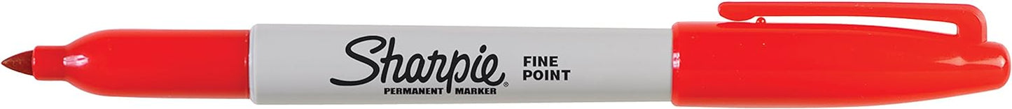 Sharpie Permanent Marker, Fine Point, Black, Pack of 3