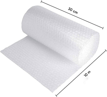 MARKQ Bubble Wrap Roll, 30 cm x 10 m Air Bubble Cushioning Wrap for Packaging, Shipping, Mailing, Packing and Moving Supplies