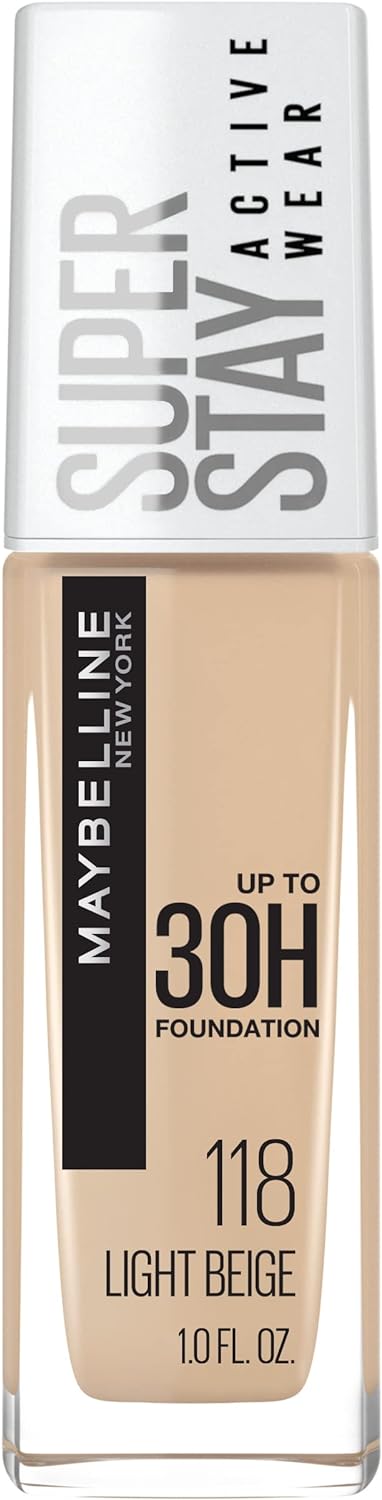 Maybelline Super Stay Full Coverage Liquid Foundation Makeup, Porcelain