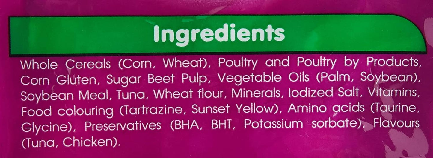 Whiskas Ocean Fish Dry Food, for Adult Cats 1+ Years, Formulated to Help Cats Maintain a Healthy Digestive Tract and Sustain a Healthy Weight, Complete Nutrition & Great Taste, Case of 15x480g