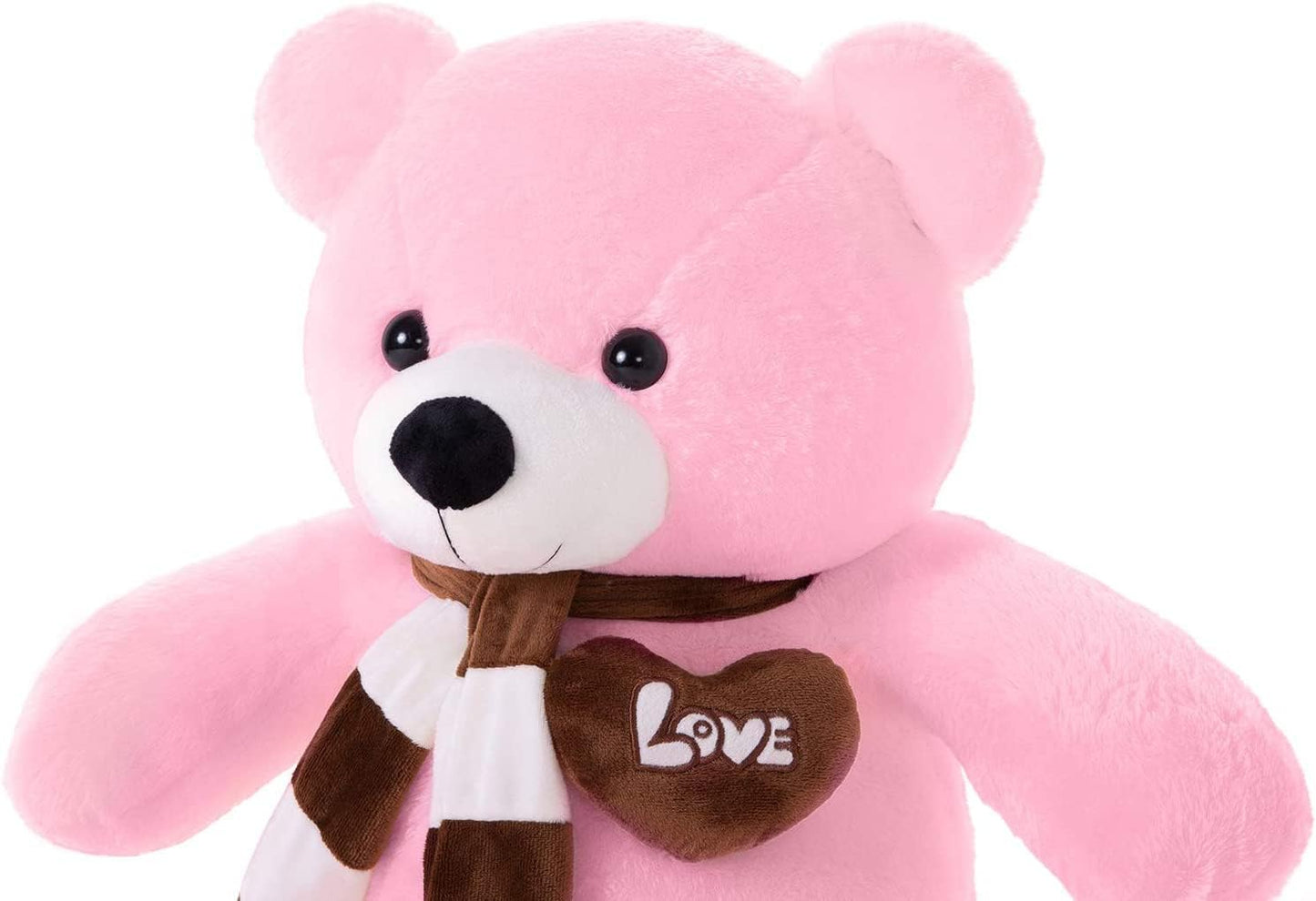 MissTiara Giant Plush Teddy Bear 100cm Cute Soft Stuffed Plush Toy Best Gifts for Valentine’s Day Birthday Party or Any Special days (Pink A)