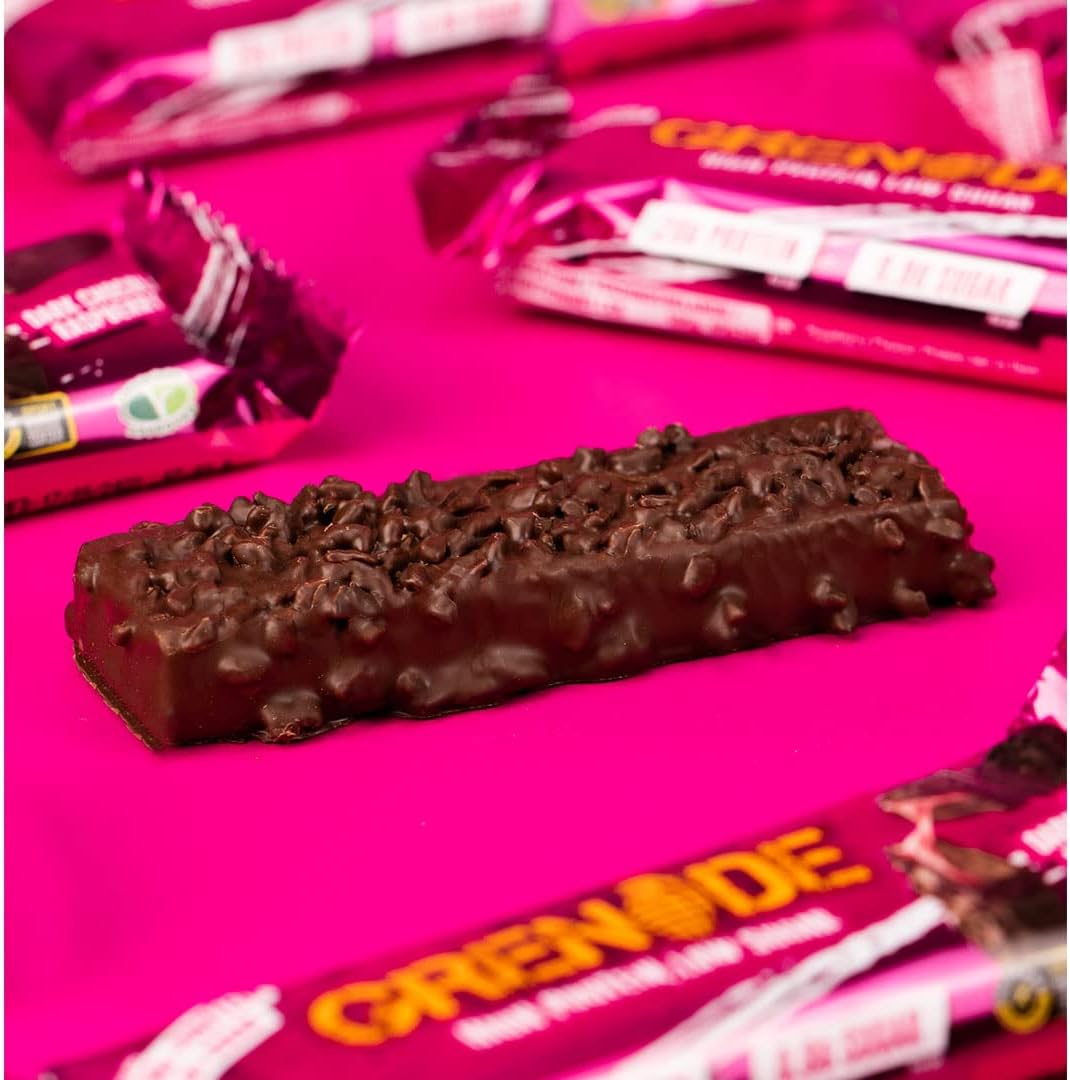 Grenade High Protein, Low Sugar Bar - Chocolate Chip Salted Caramel, 12 x 60 g