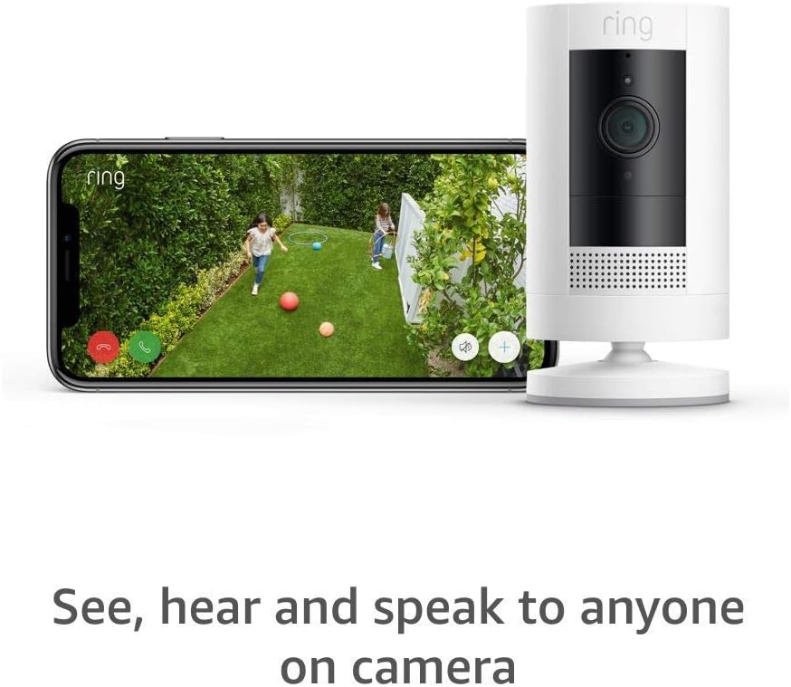 Ring Outdoor Camera Battery (Stick Up Cam) | HD wireless outdoor Security Camera 1080p Video, Two-Way Talk, Wifi, Works with Alexa | alternative to CCTV system | 30-day free trial of Ring Protect