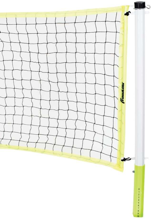 Franklin Sports Badminton Sets - Portable Badminton Nets + Rackets - Backyard Lawn + Beach Badminton Sets with (4) Steel Rackets + (2) Birdies Included - Adult + Kids Sets
