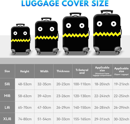 T Tersely Travel Luggage Cover Spandex Suitcase Protector Washable Baggage Covers (for 18-30 inch luggage) Premium Elasticated Luggage Protector -Go Travel (H301, L（26-28 inches）)