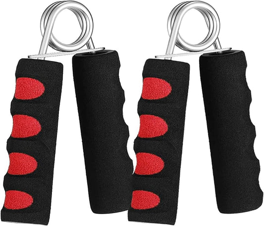 Showay Hand Grip Strengthener, Black&Red, Pack Of 2, Boom-01