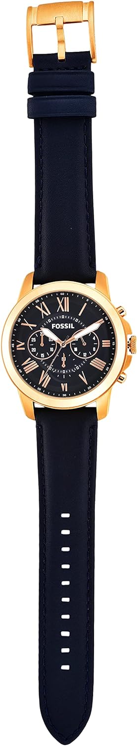 Fossil Leather Mens Quartz Watch