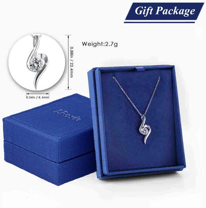 Swarovski Elements 925 Sterling Silver Pendent Necklace for Women Gift JRosee Jewelry