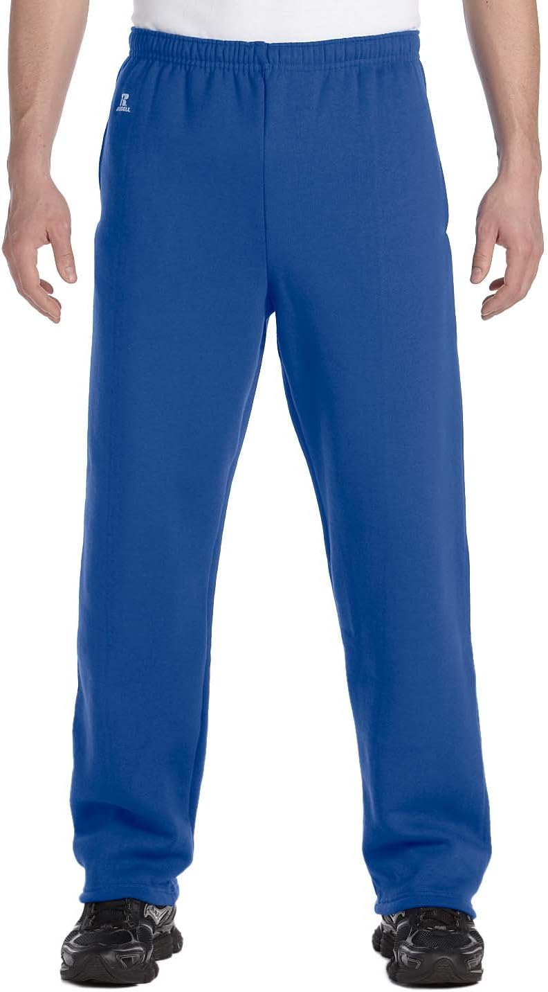 Russell Athletic Men's Dri-Power Open Bottom Sweatpants with Pockets