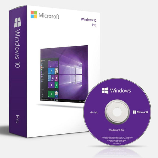 Windows 10 Professional OEM DVD 64 bit | English | 1 PC | Original Activation Key | Lifetime License