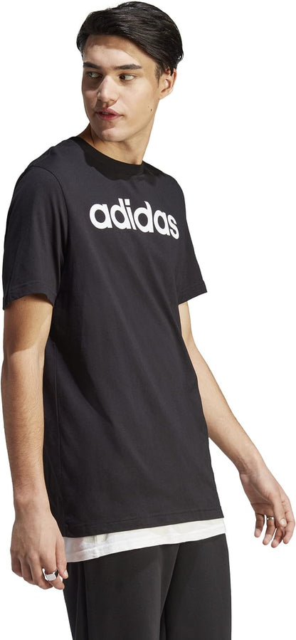 Adidas Essentials Single Jersey Linear Embroidered Logo Men's T-shirt