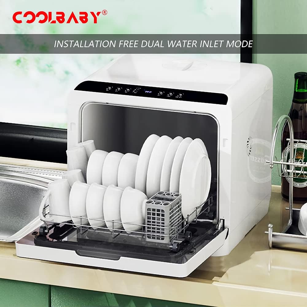 COOLBABY Automatic dishwasher household small independent non-installation disinfection drying sterilization one dishwashing machine