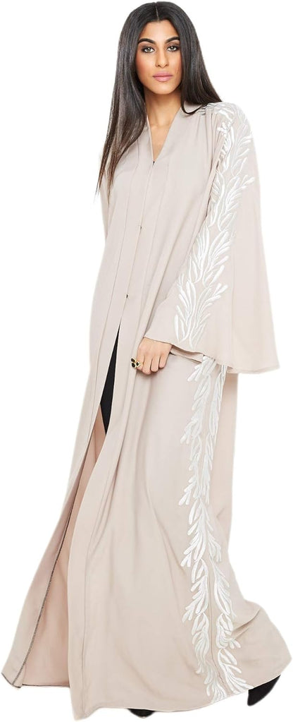 Nukhbaa Womens Abaya Made With Fine Fabric, Comes With Matching Hijab SB177A Modern (pack of 5)