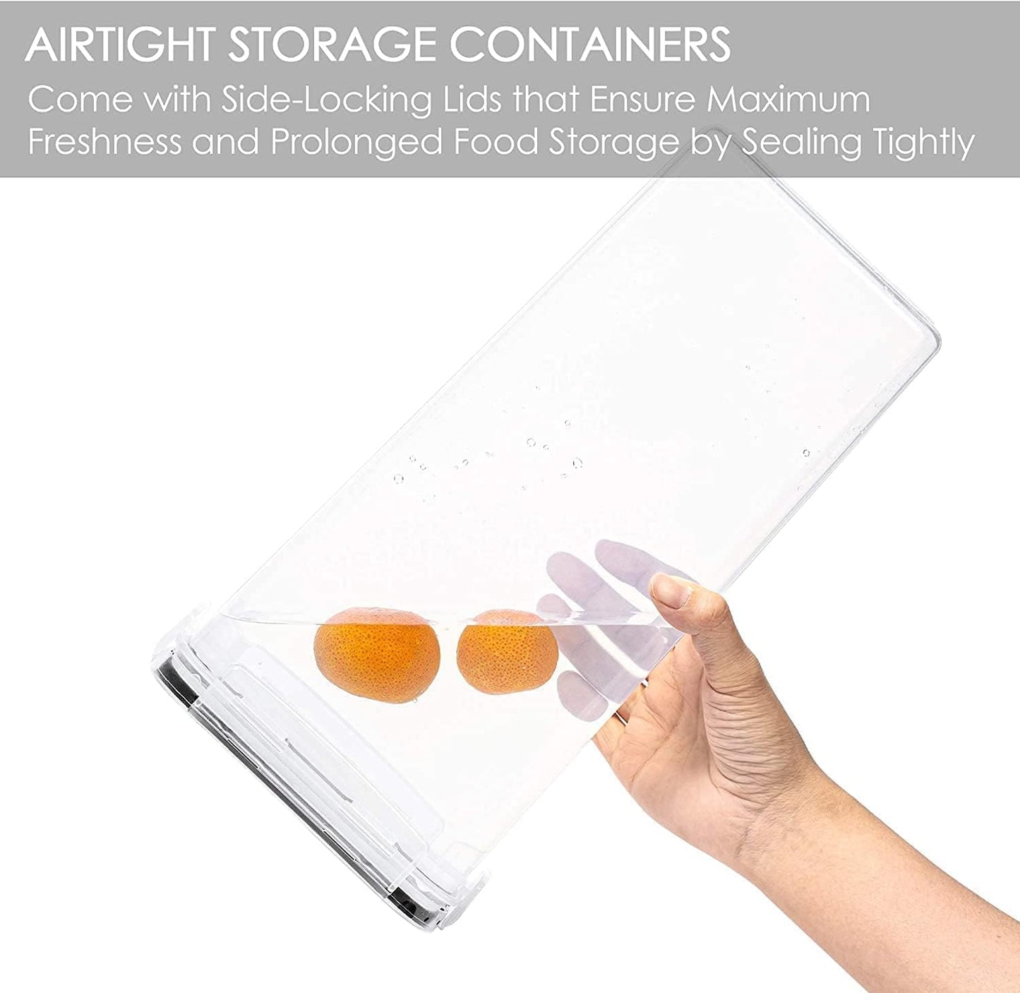 MahMir Airtight Food Storage Containers with Lids for Kitchen Organization - Plastic Kitchen Storage Containers for Pantry Organization and Storage - Cereal, Rice, Pasta, Flour and Sugar (14pcs Pack)