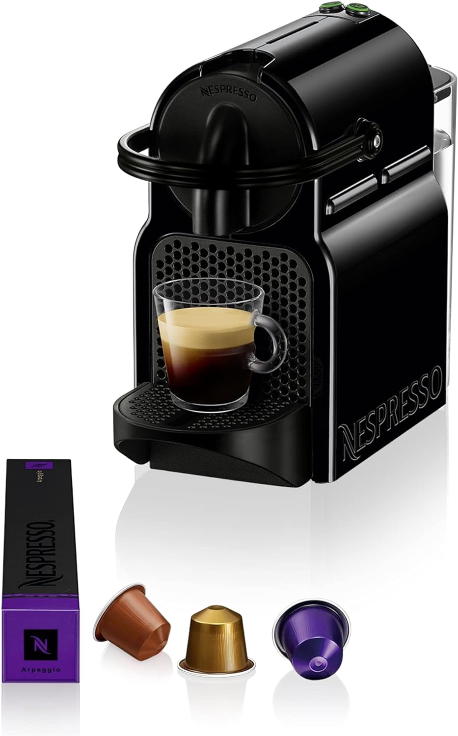 NESPRESSO Inissia Black Coffee Machine – UAE Version