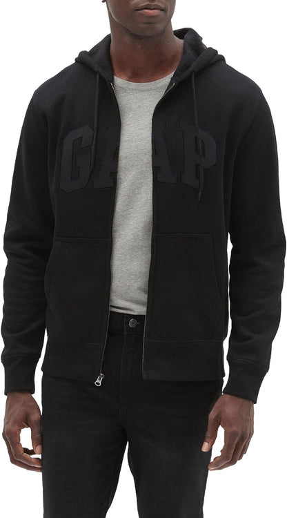 GAP Men's Logo Heritage Hoodie Hooded Full Zip Sweatshirt