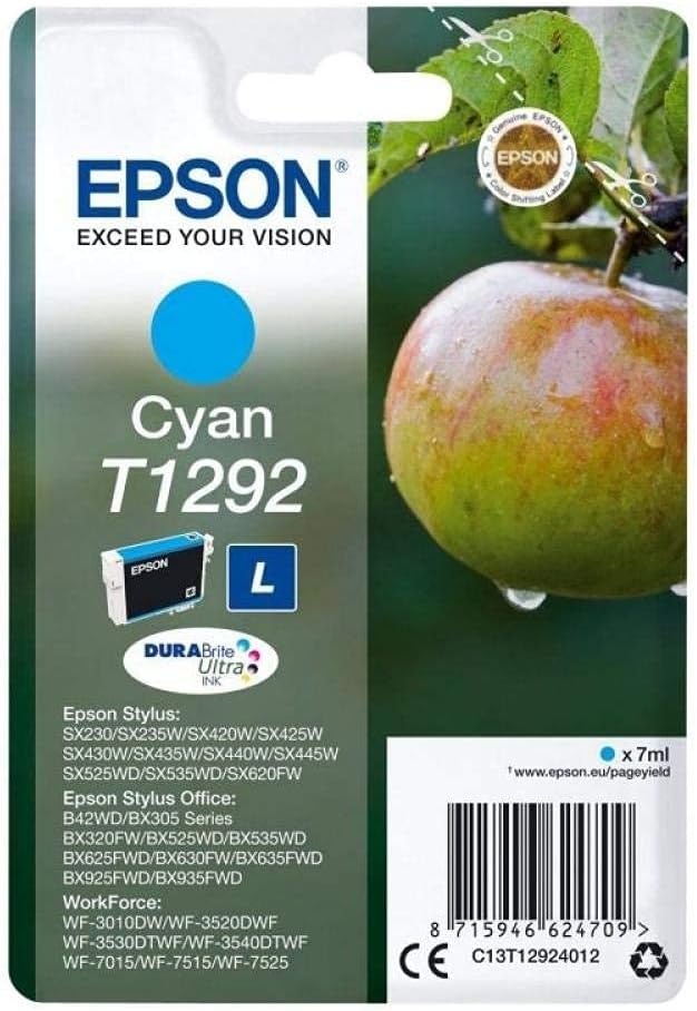 Epson Ink Cart T129 Retail Pack, Black, Genuine, Amazon Dash Replenishment Ready