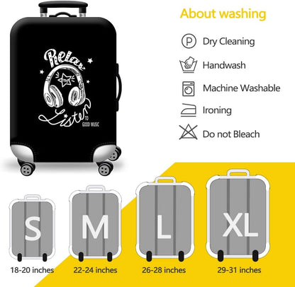 Homarket Travel Luggage Cover for 18-32 Inch Luggage, Cover for Suitcase Luggage Protector Premium Elasticated