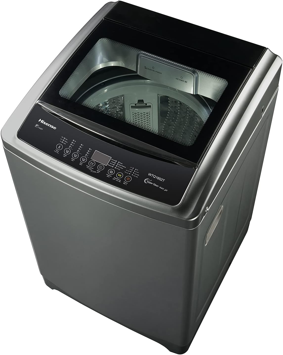 Hisense 8 Kg Top Loading Washing Machine Free Standing Silver Model WTJD802T -1 Years Full Warranty.