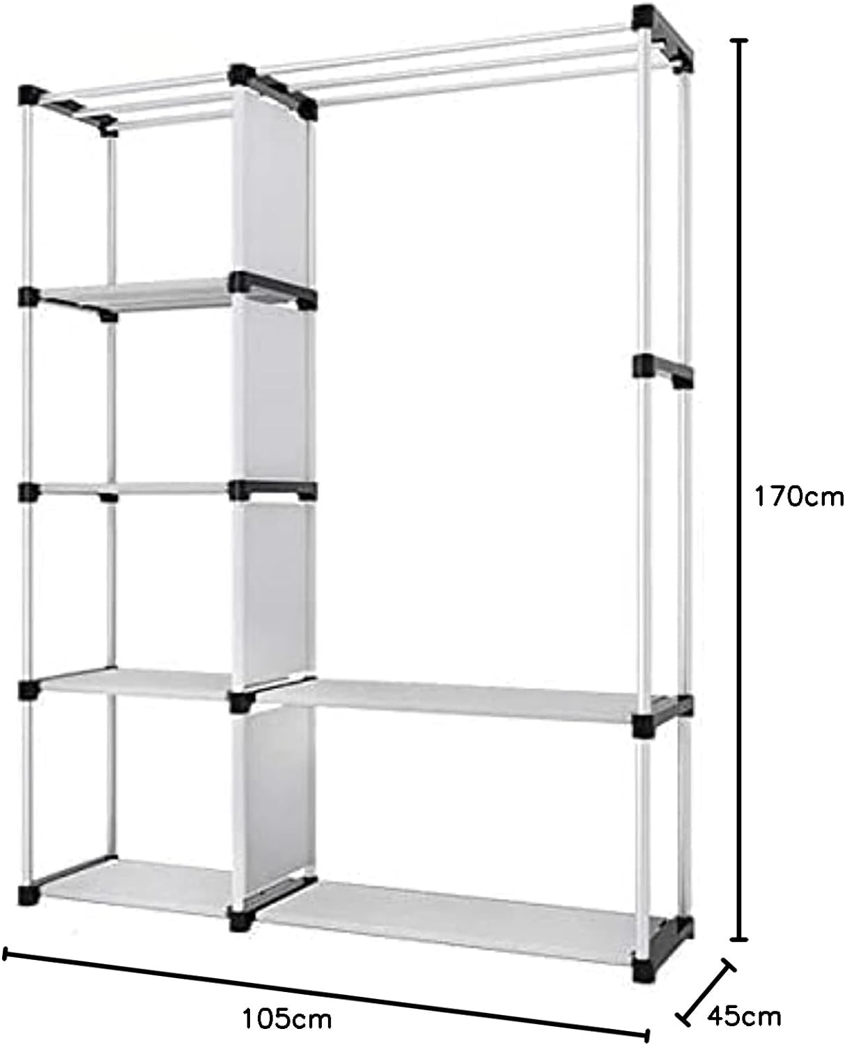 Non-woven Combination Wardrobe Clothes Storage Rack