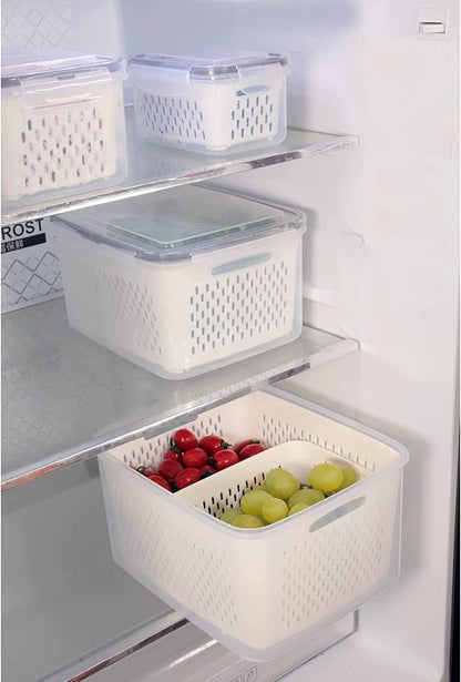 TYCOM Airtight Food Storage Containers - Wildone Cereal & Dry Food Storage Containers Set of 7 with Easy Locking Lids, for Kitchen Pantry Organization & Storage