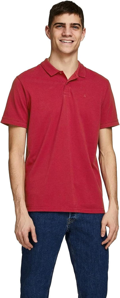 Jack & Jones Mens Jjebasic Plain Polo Shirt SS Noos Regular Fit Polo-Shirt (pack of 1)