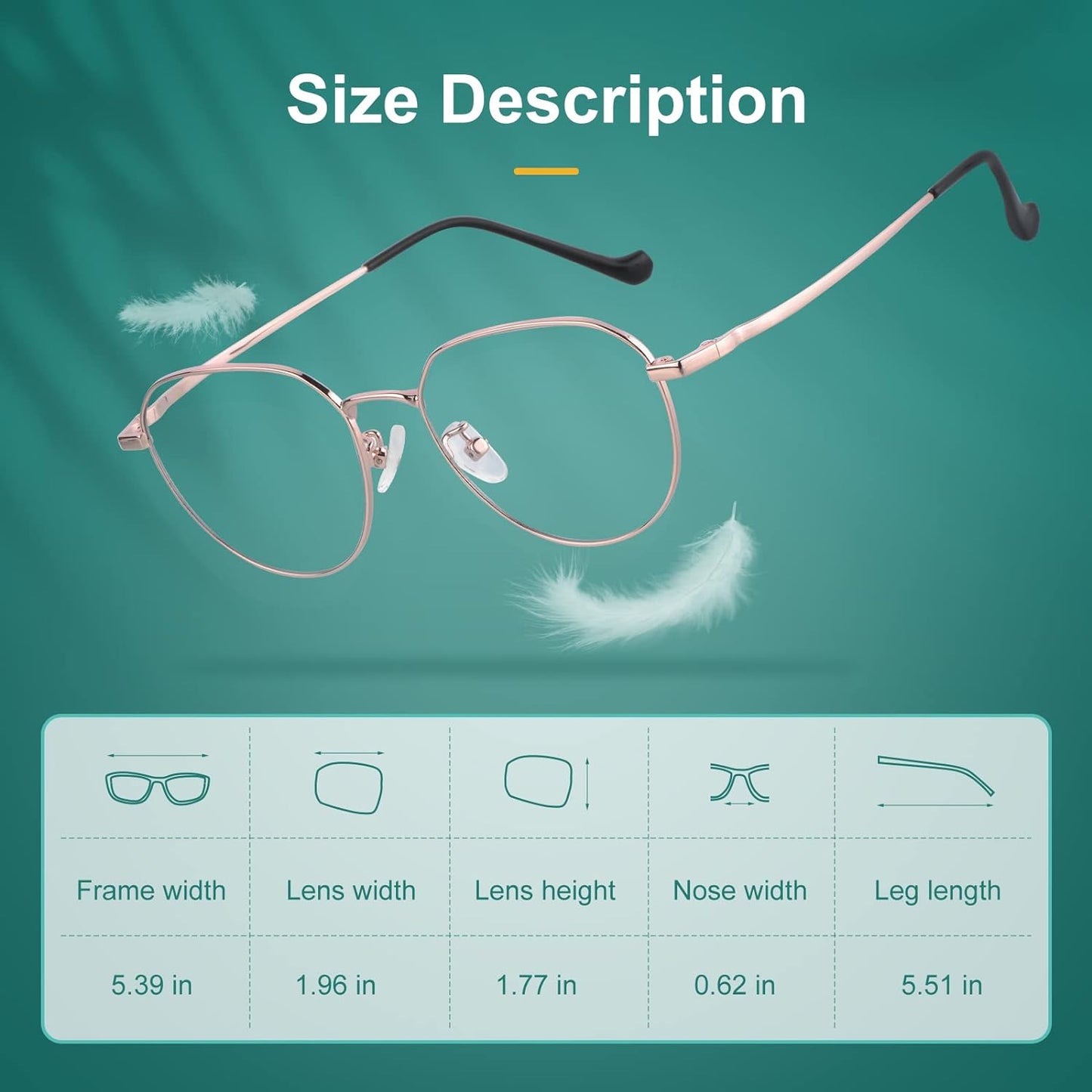 Gimdumasa Blue Light Filter Eyewear for Men Women Computer Gaming Anti Eye Fatigue Non Prescription Lens Blue Light Glasses