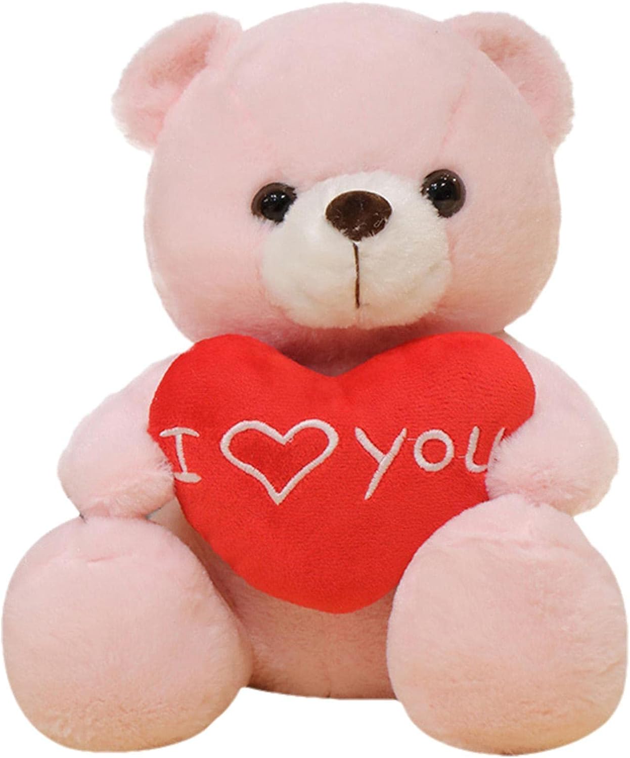 Valentine Bear Plush,11 Inch I Love You Bear Stuffed Animal Doll with Heart - Anniversary Party Favor Supplies Birthday Gifts for Valentine's Day