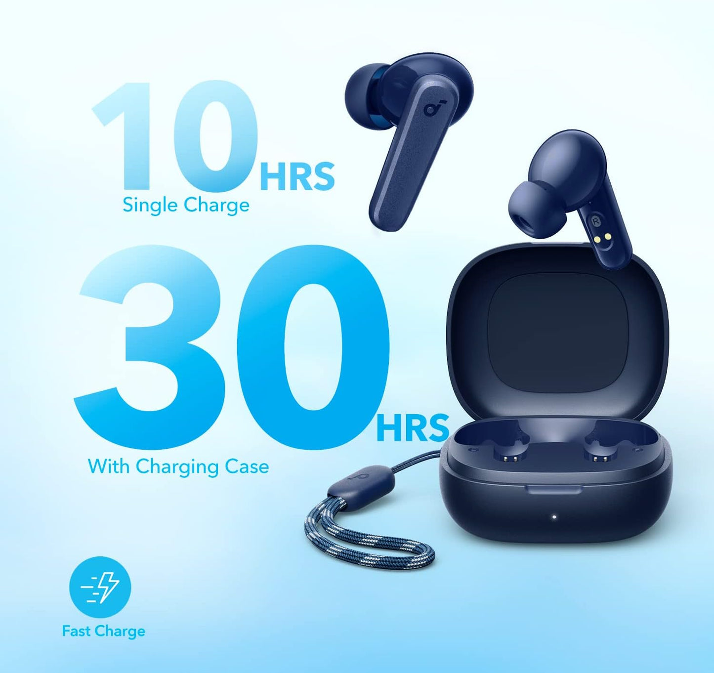 Anker Soundcore P20i Bluetooth Earphones, 10mm Drivers with Big Bass True Wireless Earbuds, Bluetooth 5.3, 30H Playtime, IPX5, 2 Mics for AI Clear Calls, 22 Preset EQs, Customization via App