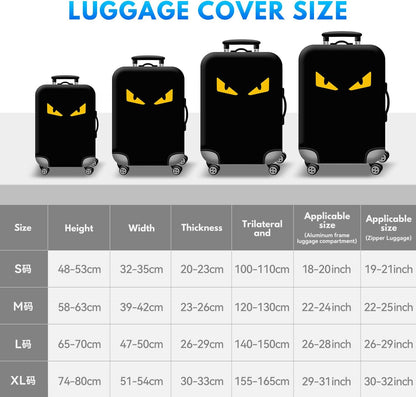 T Tersely Travel Luggage Cover Spandex Suitcase Protector Washable Baggage Covers (for 18-30 inch luggage) Premium Elasticated Luggage Protector -Go Travel (H301, L（26-28 inches）)