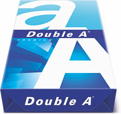 Double A - Printer Copy Paper, Size A4, GSM 80, 500 Pages Ream - White