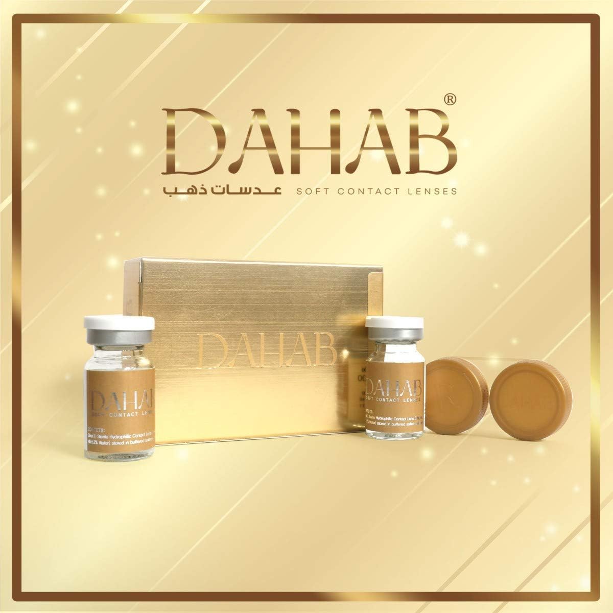 Dahab Solitaire Contact Lenses, Unisex Dahab Cosmetic Contact Lenses, 9 Months Disposable- Eye Enlargement Collection, Solitaire (Light Gray Color)