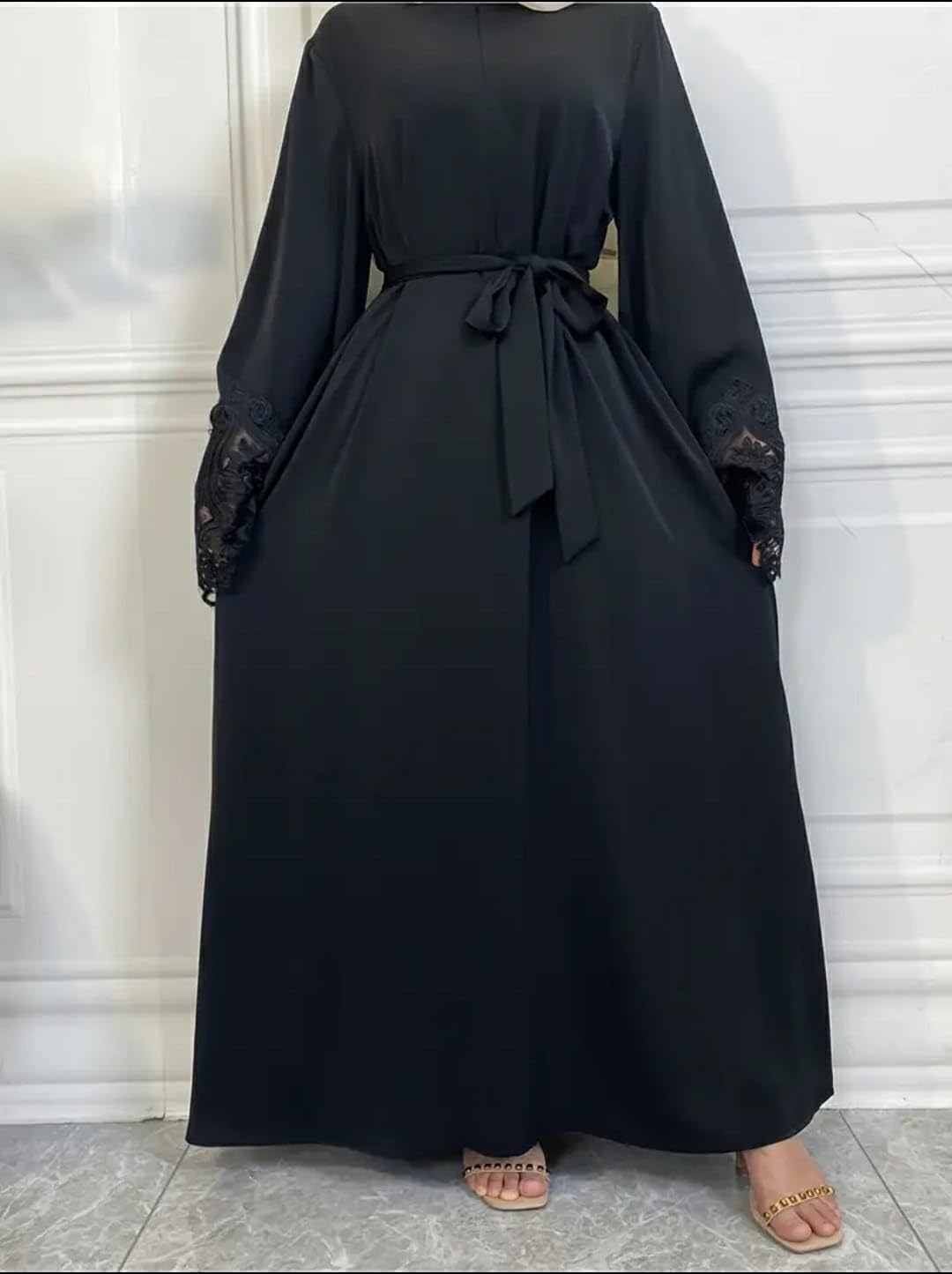 Samaira Fashion Islamic Women Abaya -Long Sleeves Premium Maxi Dress |Elegant Comfortable Muslim Evening Party Wear -Nida Fabric-Modern Middle East Arabian Dubai Turkey Gown |Naqab Hijab Burkha