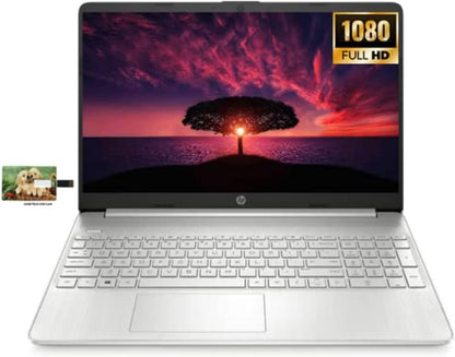 HP 15 Business Laptop Computer, 11th Gen Intel Core i5-1135G7, 15.6" FHD IPS Display, Windows 11 Pro, 16GB RAM, 512GB SSD, Wi-Fi, Bluetooth, HDMI, AC Smart pin, 32GB Tela USB Card