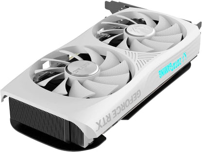 ZOTAC Gaming GeForce RTX 4060 Ti 8GB Twin Edge OC White Edition DLSS 3 8GB GDDR6 128-bit 18 Gbps PCIE 4.0 Compact Graphics Card, IceStorm 2.0 Advanced Cooling, Spectra RGB Lighting, ZT-D40610Q-10M