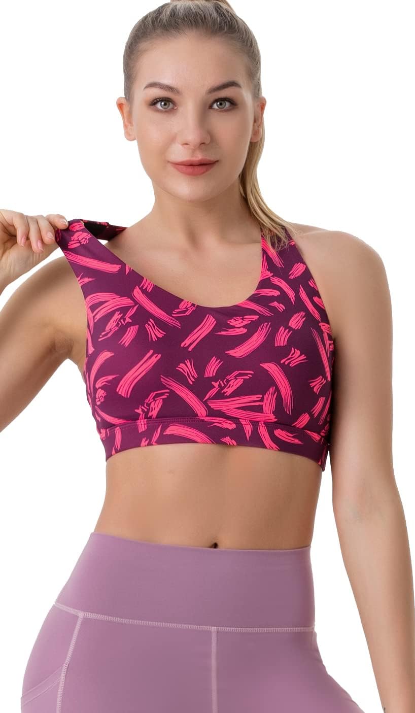 RUNNING GIRL womens Full Coverage Women's Plus Sports Bras