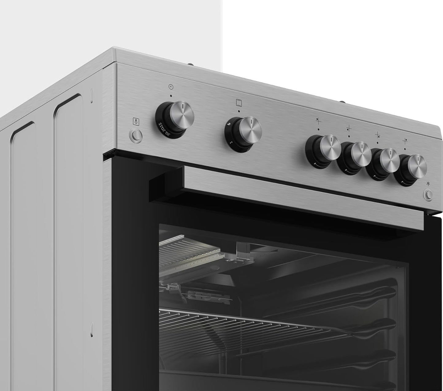 Beko 60 X 60 Cm, 4 Gas Burners Free Standing Gas Cooker, Inox Fsgt61121DXL."Min 1 year manufacturer warranty"