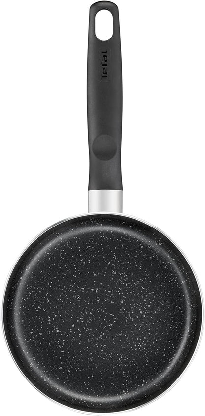 TEFAL Dark Stone 11 pc set, Non-stick, stewpots 22/24/28 cm, saucepan 16 cm, frypans 20/28 cm, slotted spatula, Aluminium, B491BS85